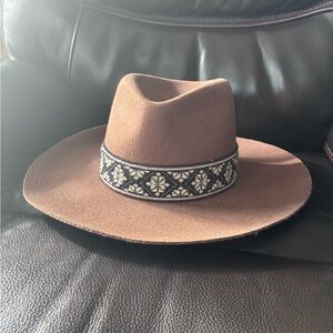 🤎Olive & Pique Brown Wide Brim Hat | NWT 🤎